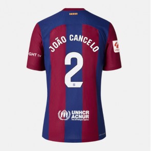 Barcelona Joao Cancelo #2 Hjemmebanetrøje Dame 2023-24 Kort ærmer